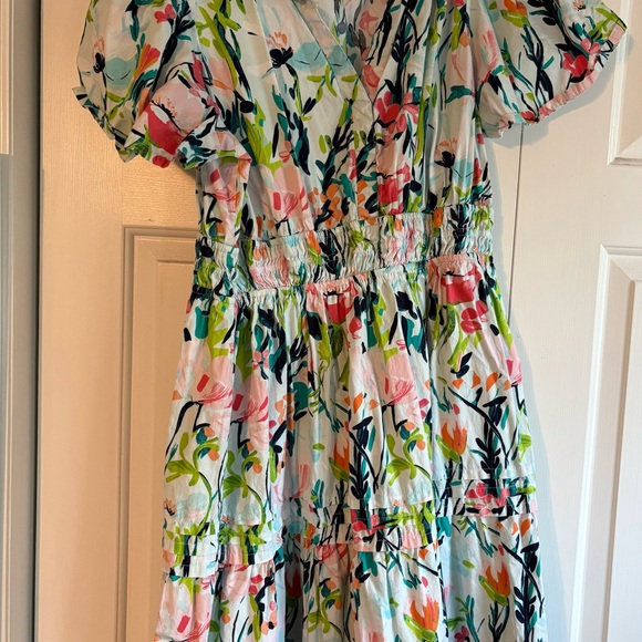 Crown & Ivy Floral women’s Dress - Pink and Green - Picture 2 of 6